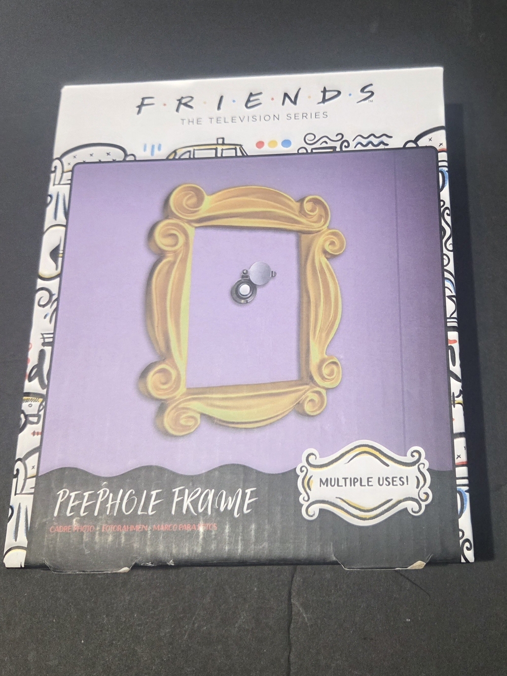 FRIENDS Purple Wall Peephole Frame NWT